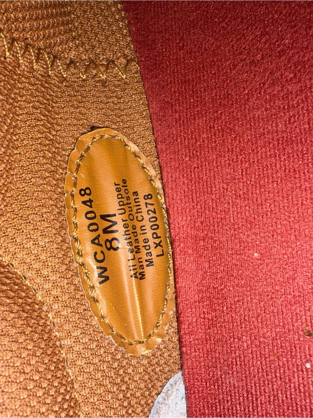 Twisted X Men's Slip-On Leather Loafers in Tan with Red Insole